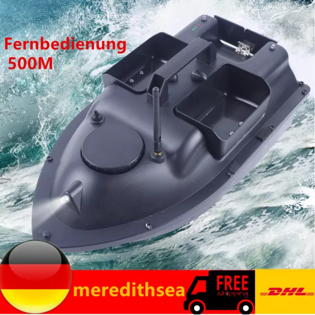 500m Futterboot Bausatz RC Fischköder Boot Köderboot Baitboat Nachtangeln 2kg DE