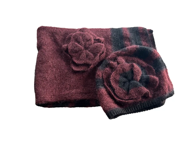Écharpe + Bonnet Taille Unique MISS FREEGUN - Gris Bleu - Neuf Avec Étiquettes
