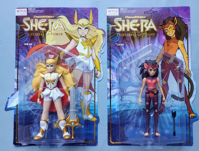 Pack Super7 Netflix She-Ra - Catra Battle For Etheria 2 Figurines, Neuf