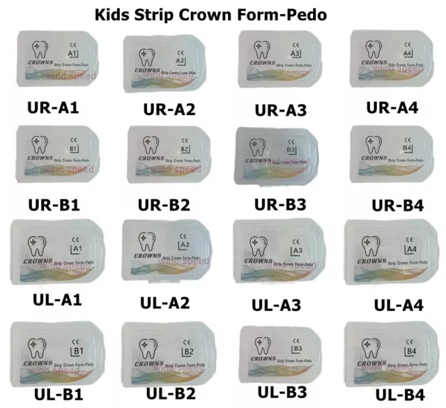 Dental Strip Crown Form-Pedo Kids Pediatric Deciduous Primary Anterior Crown