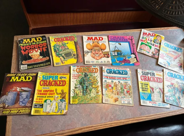 Mad Magazine, Cracked Magazine and Mad Magazine collection Vintage Big Lot