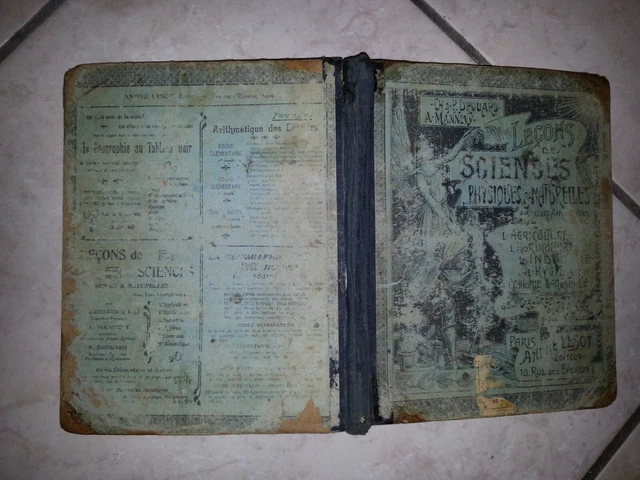 Leçons de sciences physiques et naturelles Drouard Mannevy programme 1898