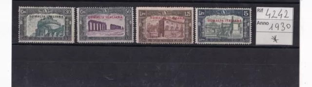 A1 Colonie Italiane Somalia Italiana Milizia  Iii 1930  Serie  Mlh*