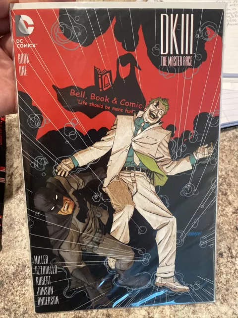 DC COMICS Dark Knight III The Master Race #1 DK Book One Store Lee Logo Variant