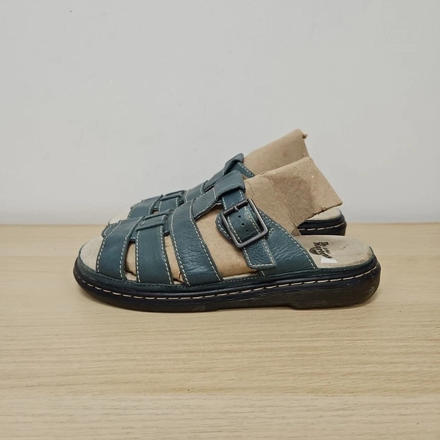 DR MARTENS VINTAGE Brigid Slip On Slider Fisherman Blue Teal Summer Sandals Uk 7 EUR 93 60 PicClick IT