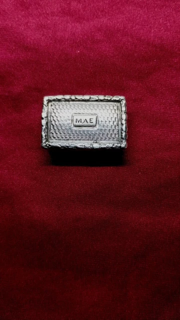 Solid Silver Vinaigrette Case