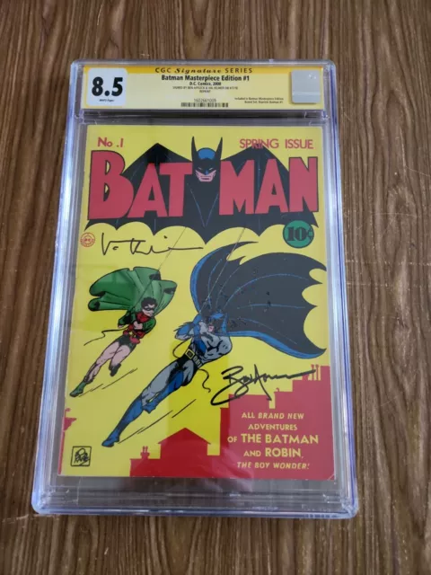 2000 D.C. Comics Batman 1 Masterpiece Edition CGC 8.5 signed Kilmer Ben Affleck