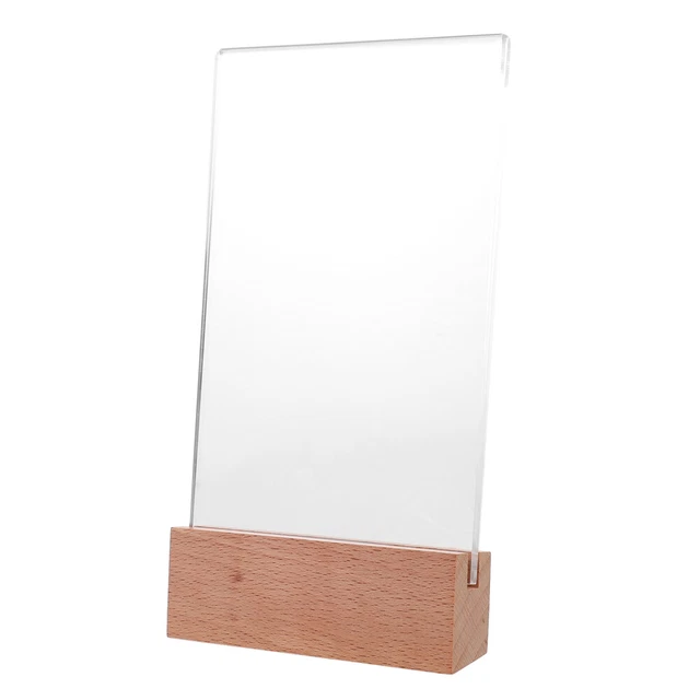 ACRYLIC SIGN HOLDER Certificate Display Stand Tabletop Diploma Display