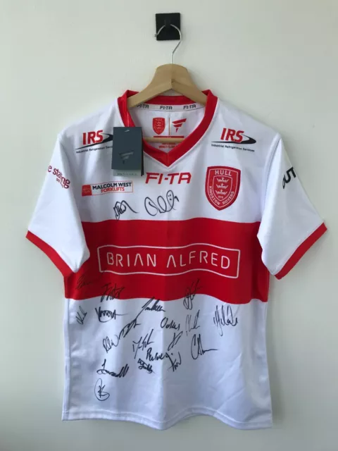 Hull KR 2016/2017 Home Kingston Rovers Squad Signed Home Rugby Union Shirt BNWT