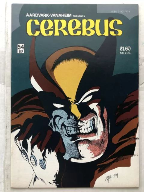 CEREBUS #54 (Sept 83 Aardvark) 1st full appearance & origin of Wolveroach