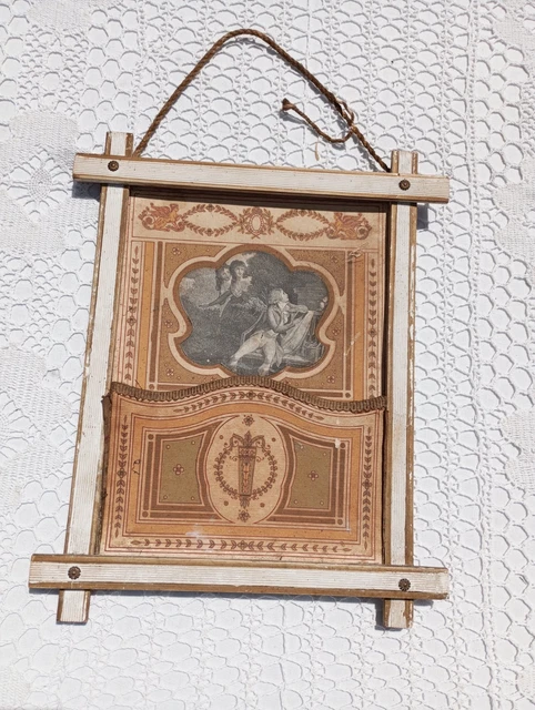 Ancien Porte-facture / Courrier En Métal – Forme Bobine étoile T, Vintage