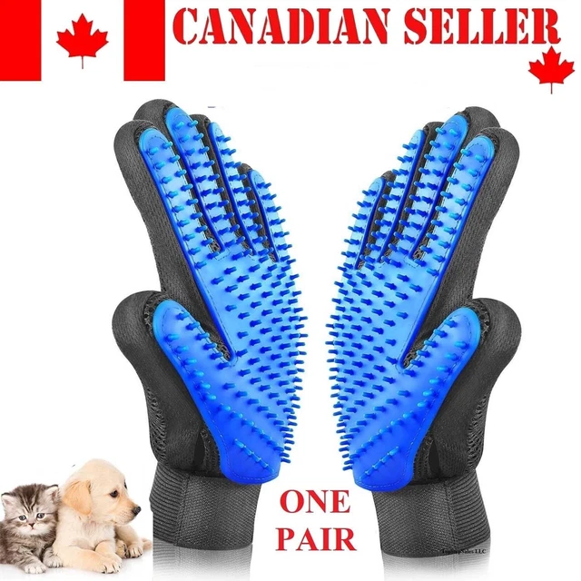 Pet Hair Remover Glove Brush Dog Cat Grooming Massage Soft Bath Deshedding Comb