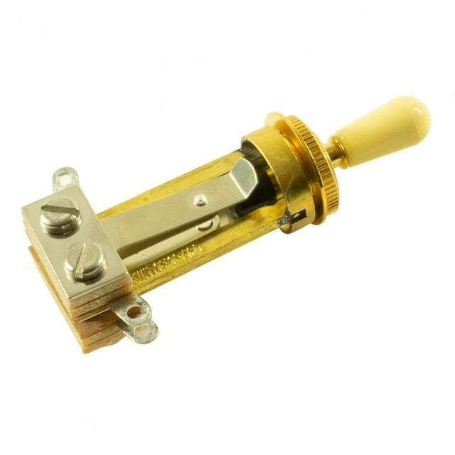 GENUINE SWITCHCRAFT EXACT Gibson Les Paul Toggle Switch Gold 34.00