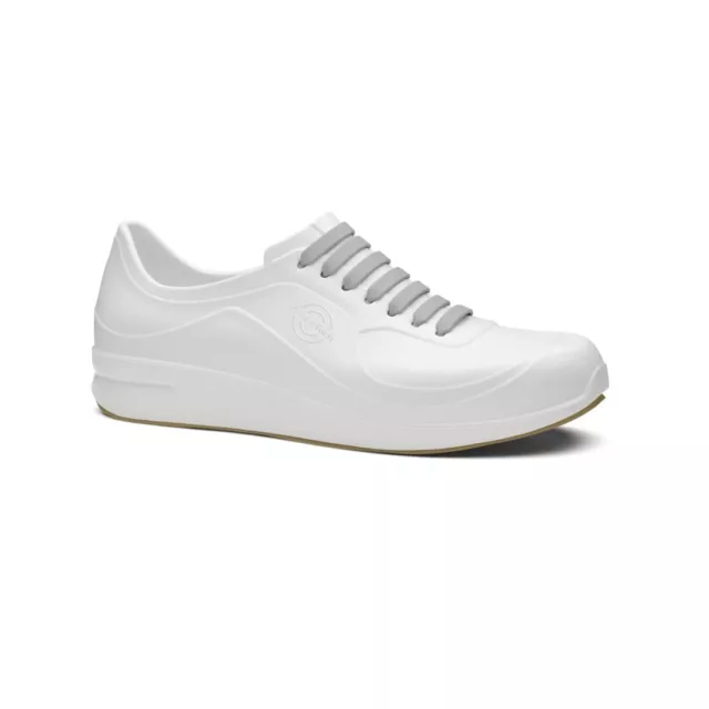 Toffeln WearerTech Energise Washable Trainer Comfortable Work Shoes White 3-12