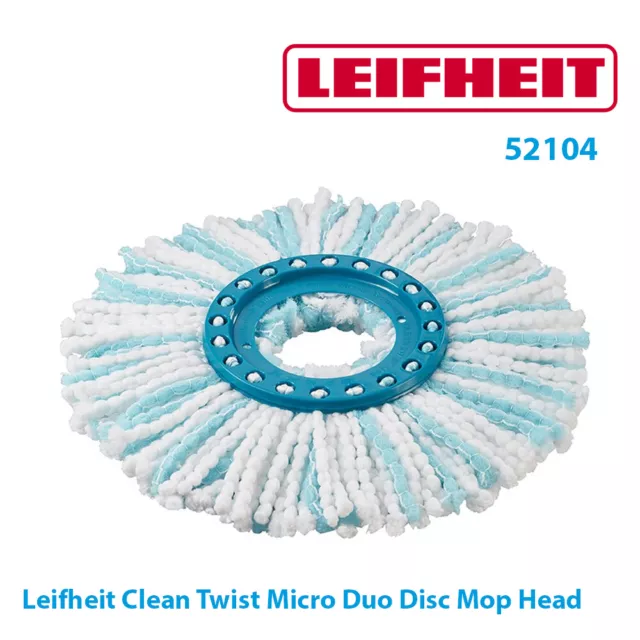 Leifheit Clean Twist Micro Duo Disc Mop Head Replacement 52104