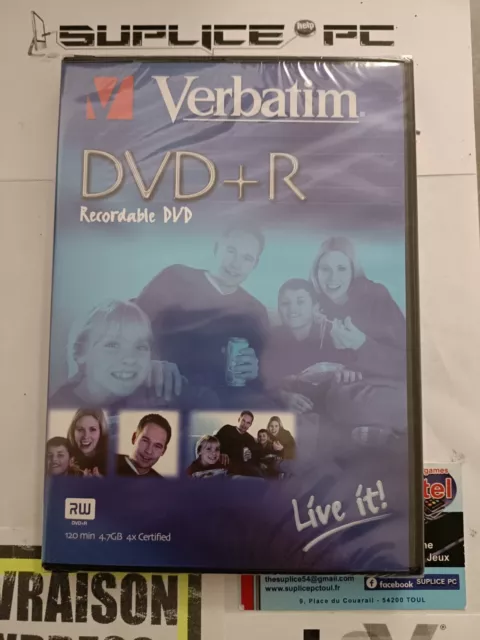 DVD+RW VIERGE VERBATIM 43229 5 pc(s) 4.7 GB 120 min réinscriptible, surface  EUR 27,98 - PicClick FR