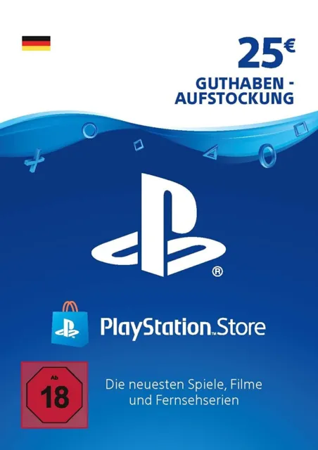 PlayStation Network Card 25 EUR Deutschland PSN Code Email