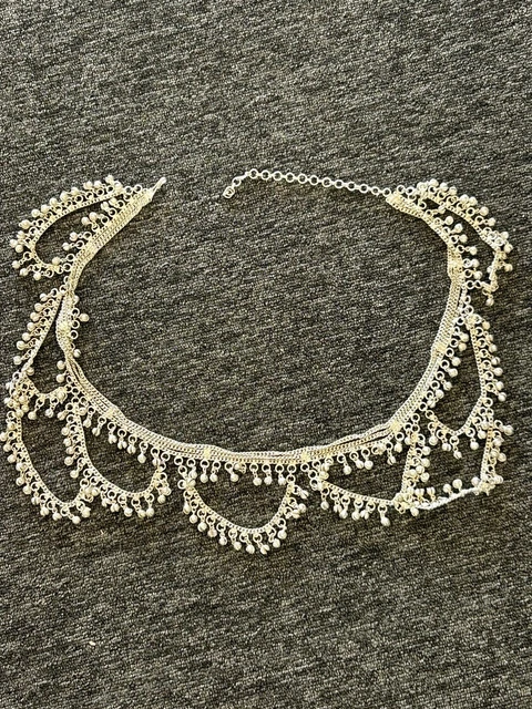 Women’s Chiming Bell Belly Dancer Silver Tone Belt Chain