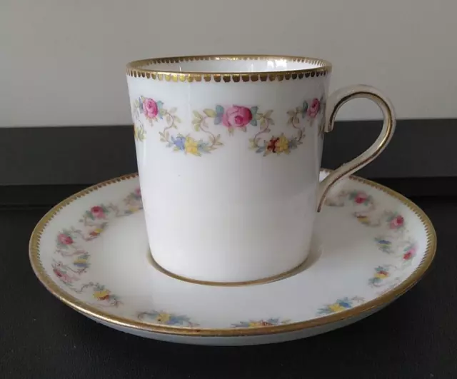 Aynsley Bone China Miniature Demitasse Coffee Cup and Saucer (Pattern 12502)