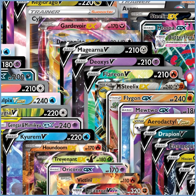 Lot De 5 Cartes Japonaises Ultra Brillantes – EX GX V Max Star, Aléatoires Mais Sans Doublon !