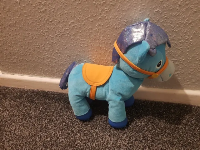 Disney Junior Sheriff Callie Sparky Horse Soft Toy Plush Blue Cuddly Toy