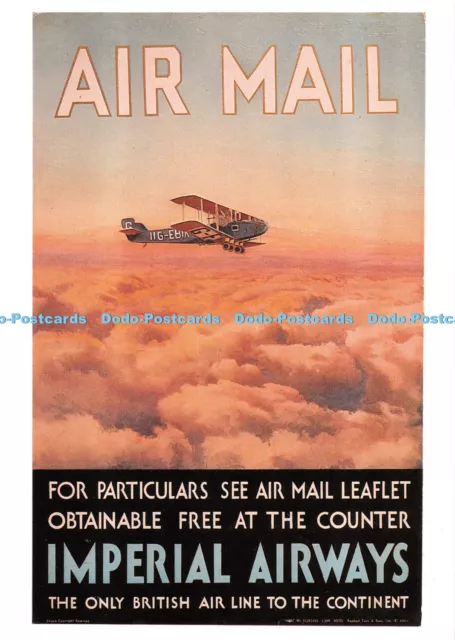D111867 Air Mail. Imperial Airways. Larkfield Printing. Post Office Archives