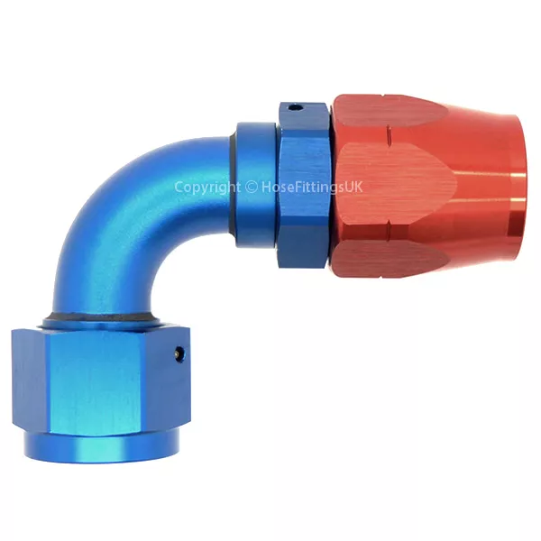 1/2 BSP 90 Degree Swivel to AN-10 JIC Oil Cooler Mocal Braided Hose Fitting