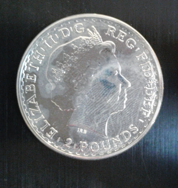 2016 Silver Britannia Coin - 1oz Fine 999 Silver Bullion Coin - Two Pounds Coin