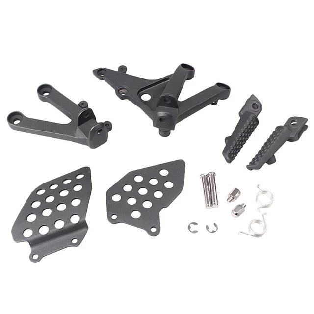 Poggiapiedi staffa anteriore per Honda CBR600RR 2007-2011 set nero