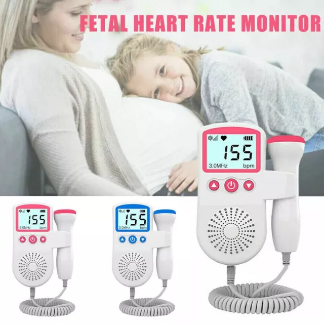 Doppler Fetale Prenatale Rilevatore Battito Cuore Professional Baby Monitor