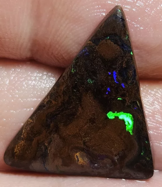 Boulder Opal Rub *Video* Green Blue Matrix Winton Lapidary 8.05 Carat Rough