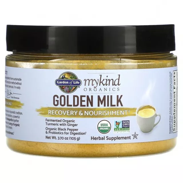 Garden of Life - MyKind Organics - Golden Milk 105g, for Recovery & Nourishment