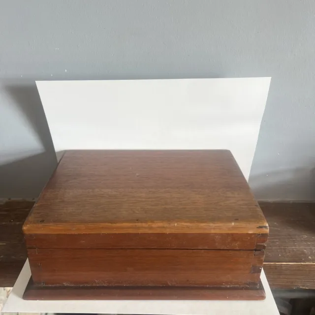 Vintage Handmade Solid Wooden Storage Box