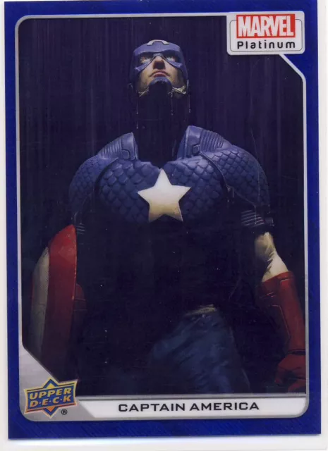 2023 Marvel Platinum Blue Rainbow 13 Captain America BEAUTIFUL COLOR MATCH