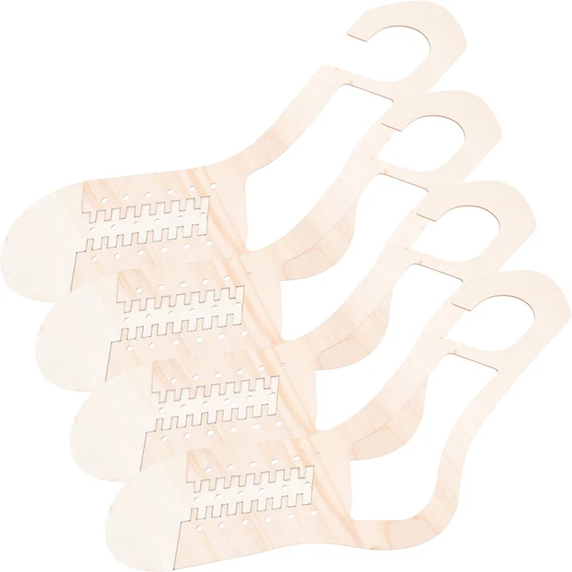 2 pares de herramientas de trenzado manual modelo de tejidos de calcetines hechos a mano