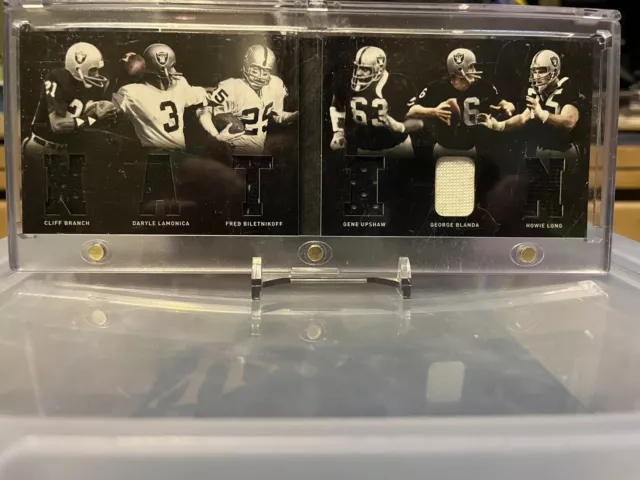 2012 NFL Panini PlayBook SP Oakland RAIDERS 6 Piece Jersey NATION 👀 RARE /49 2012 NFL Panini PlayBook SP Oakland RAIDERS 6 Piece Jersey NATION 👀 RARE /49