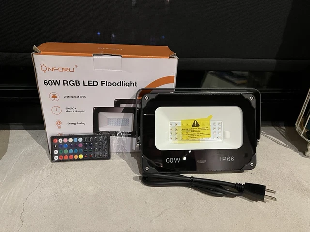50W LED Flood Light Outdoor, 2 Pack 6000LM LED Work Light Outdoor...