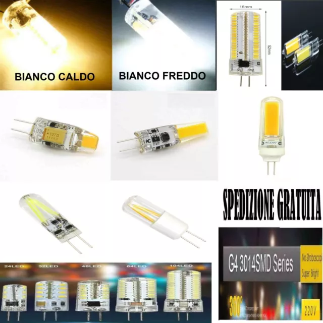 3W 5W 6W 7W 9W 12W  Lampadina Faretto Led G4 Cob Led Dimmerabile Spinetta