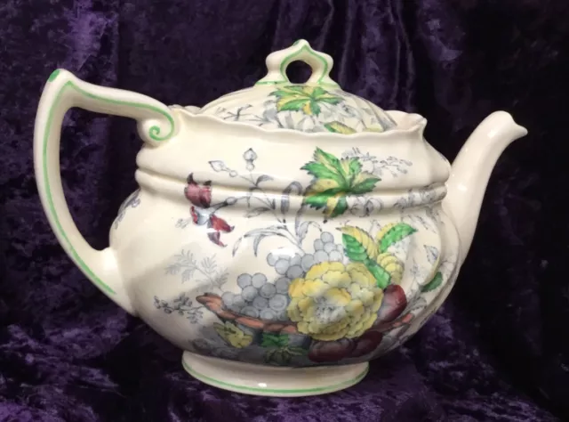 Vintage Royal Daulton The Kirkwood  3 C. Teapot, Lid & Strainer 2