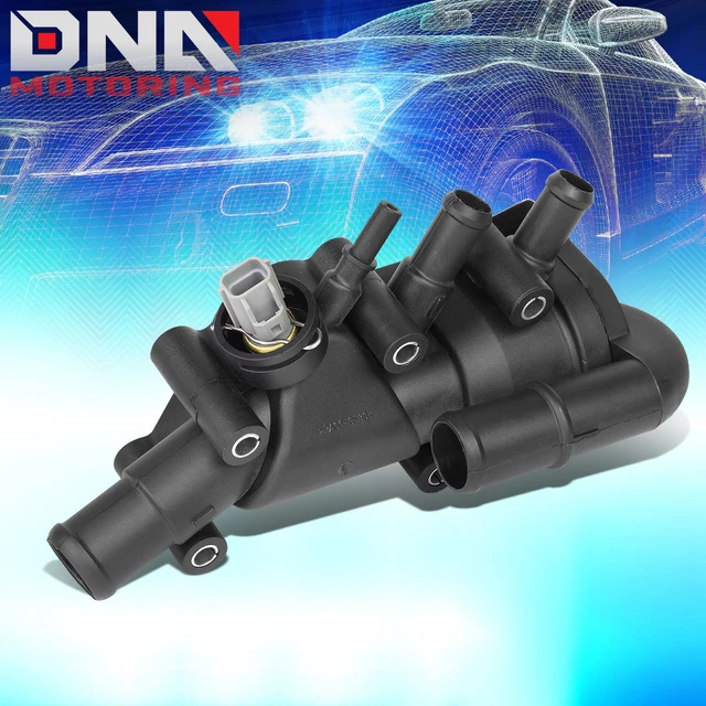 ENGINE COOLANT THERMOSTAT Housing Temp Sensor Assembly Replacement For ...