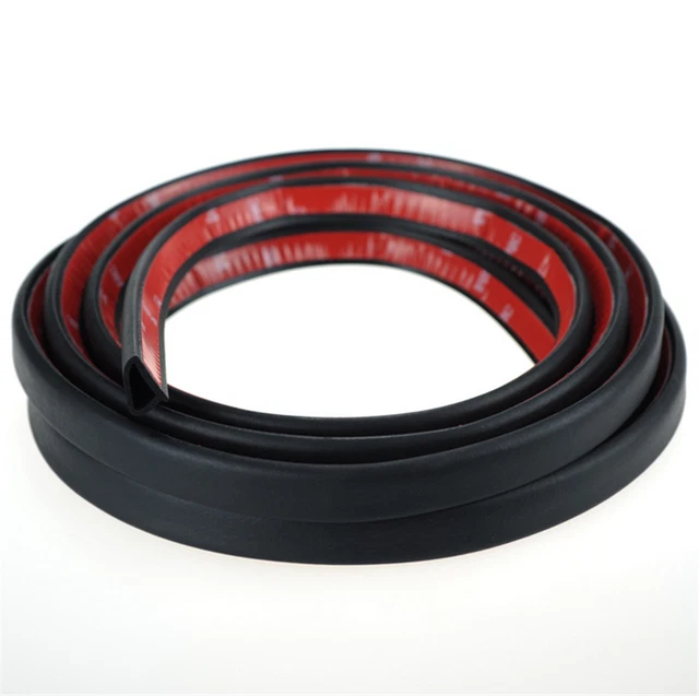 4M D-Shape Auto Car Door Trunk Seal Strip Rubber Weather Strip Edge Accessories
