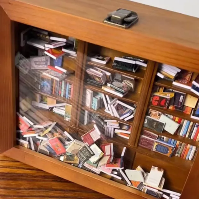 Anxiety Bookshelf Shake Away Your Anxiety,Stress Reliever,Miniature Book Ma:bj