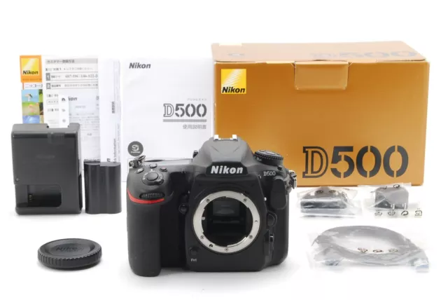 "Near MINT w/Box Count 25,248" Nikon D500 20.9MP DSLR Digital Camera Body