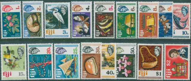 Fiji 1969 SG391-407 Decimal Currency Definitives set MNH