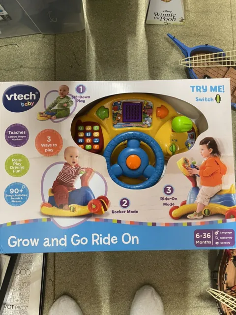Brand New Vtec Baby Grow And Go Ride On Learning Toy