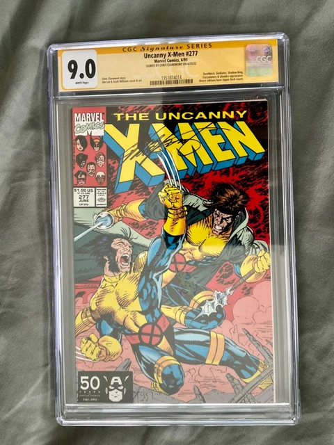 SIGNED 9.0 CGC Chris CLAREMONT UNCANNY X-MEN 277 Jim Lee Art wolverine 275 266 1