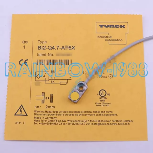 FOR Turck BI2-Q4.7-AN6X Inductive Proximity Switch Sensor