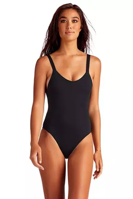 Vitamin A Women's Leah Low Back Over  Shoulder One Piece Swimsuit Swimsuit 6