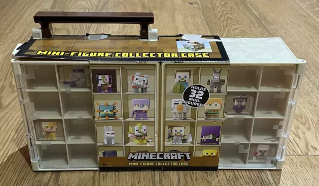 Mattel Minecraft Mini Figure Collector Case Desert Theme Holds 32 Mini Figures