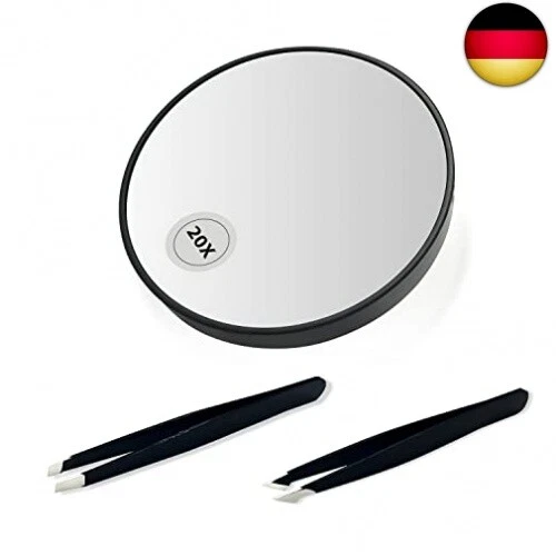 1 stück 20-fache Detaillupe, fokussierter Kosmetikspiegel mit Saugnäpfen, 2 S